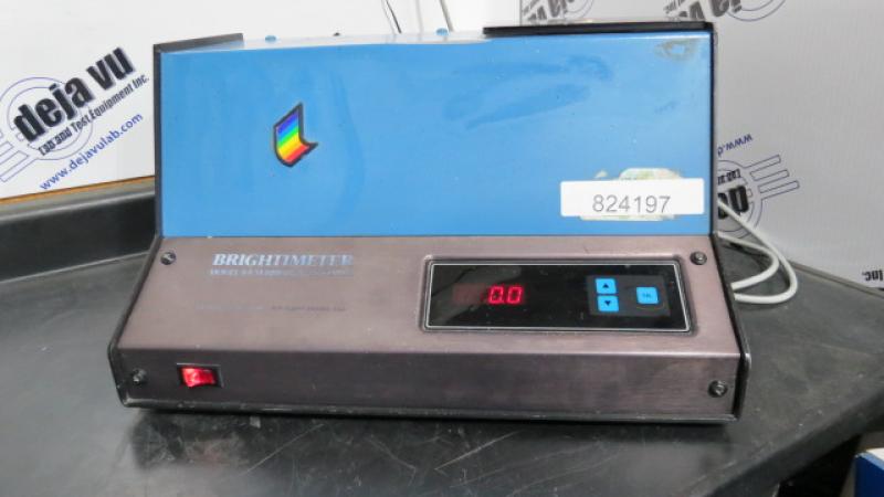 TAPPI Brightness Tester - The S4-M measures TAPPI brightness (G.E. reflectance). It features digital display, as well as one touch recalibration, from stored memory.